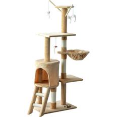 Pawhut Multi Activity Cat Tree 131x35x50cm