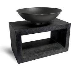 Bowls Ivyline Firebowl and Rectangle Console Granite H52Cm W64Cm Bowl