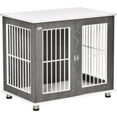 Pawhut Modern Dog Crate W/ Lockable Door