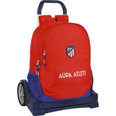 Atlético Madrid School Rucksack with Wheels Red Navy Blue (32 x 44 x 16 cm)