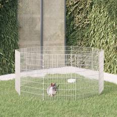 vidaXL 10-Panel Rabbit Cage 54x80 Galvanised Iron