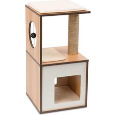 Hrse Vesper Small Box 28.59-in Modern Cat Tree, Walnut