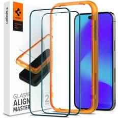 Spigen iPhone 14 Pro Max Skærmbeskytter GLAS.tR ALIGNmaster 2-pak