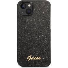 Guess Glitter Flakes Metal Logo Case for iPhone 14 Plus