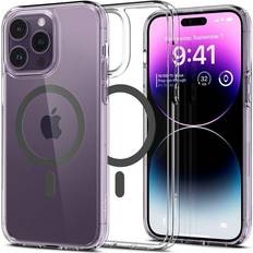 Spigen Ultra Hybrid (MagFit) [Anti-Yellowing Technology] Designed for iPhone 14 Pro Case (2022) Graphite