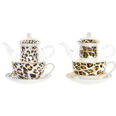 Dkd Home Decor Leopard Teapot 2pcs 0.25L