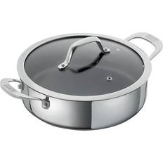 Stainless Steel Shallow Casseroles Kuhn Rikon Allround with lid 28 cm