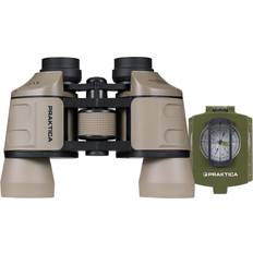 Praktica Falcon 8x40mm Field Binoculars Sand Military Waterproof Compass