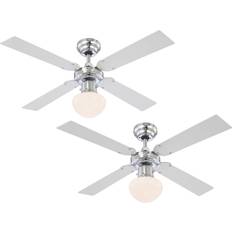 Globo Lighting CHAMPION Ventilator Chrom, 1xE27