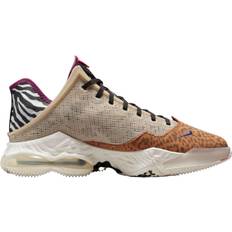 Nike Beige - Women Basketball Shoes Nike LeBron XIX 19 Low Safari - Rattan/Dark Iris/Sail Black Siren Red/Light Bordeaux