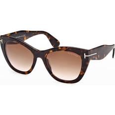 Tom Ford Cat Eye Dark Havana Gradient FT0940 Cara