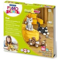 Black Polymer Clay Staedtler 8034 16 LZ Fimo Kids Cat Form and Play Set