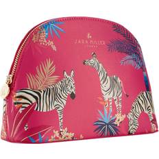 Red Cosmetic Bags Sara Miller Tropical Zebras Medium Toiletries Bag