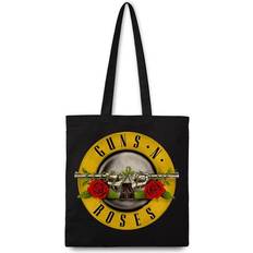 Yellow Fabric Tote Bags Guns N' Roses Rocksax Guns N' Roses Logo Axelväska Unisex svart röd gul