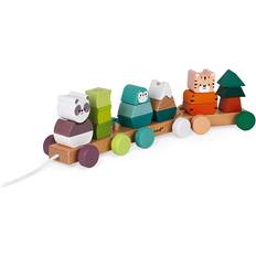 Pull Toys on sale Janod Wooden Pull-Along Animal Train