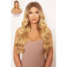 Lullabellz Super Thick Natural Wavy Clip In Hair Extensions 22 inch Light Blonde 5-pack