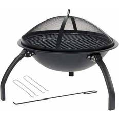 La Hacienda Explorer Portable Camping Firepit with Grill