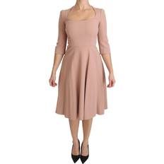 Dolce & Gabbana Women's 3/4 Sleeves A-line Viscose Dress