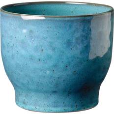 Knabstrup Keramik outdoor flower pot Ø14.5 cm dusty blue Vase