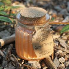 Bamboo Soy Pot Of Fragrance Glass Jar Spiced Orange Scented Candle