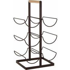 Premier Housewares Vertex Bronze Powder Coat 6 Bottle Wine Rack