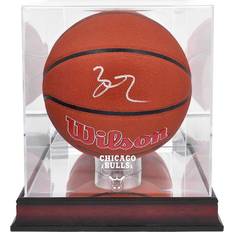 Fanatics Lonzo Ball Chicago Bulls Autographed Wilson Team Logo Basketball with Mahogany Team Logo Display Case