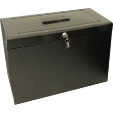 Cathedral Foolscap Metal File Box Black