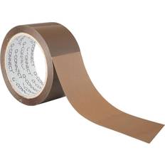 Q-CONNECT Polypropylene Packaging Tape 50mmx66m (Pack of 6) Brown