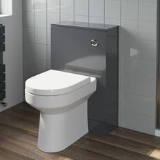 Artis Grey Gloss Concealed Cistern Unit & Tivoli Toilet 500mm Width (215mm Depth)