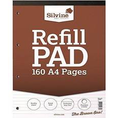 Silvine A4RPF Refill Pad A4 4-Hole Hd/B Feint Ruled (Pack-6)