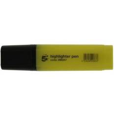 5 Star Office Highlighters Yellow Pack of 12