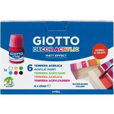 Aucune Giotto 538200 Acrylic Gouache Painting Colour – 6 Pack