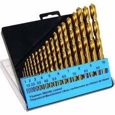 C.K 19pc Titanium Nitride Coated HSS Drill Bit Set Size 1-10mm