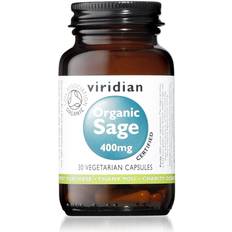 Viridian Nutrition Organic Sage, 400mg, 30 VCapsules