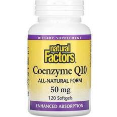 Natural Factors Coenzyme Q10, 50 mg, 120 Softgels 120 pcs