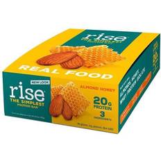 Rise Foods Whey Protein 20G Bar Gluten Free Almond Honey 12 Bars