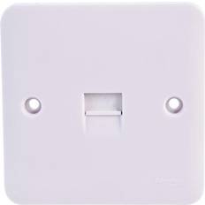 Schneider Electric GGBL7061 Lisse 1 Gang Telephone Socket White