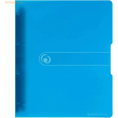 Herlitz 11217148, Polypropylen (PP) Blå, Transparent, 1 stk