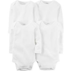 Carter's Baby'sLong Sleeve Bodysuits 4-pack - White