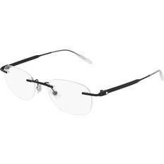 Montblanc MB 0147O 001, including lenses, ROUND Glasses, MALE