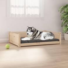 vidaXL Dog Bed 105.5x75.5x28 Solid Pine Wood