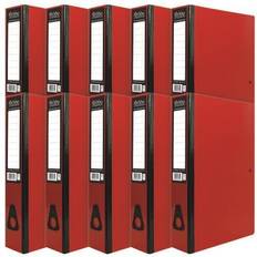 Red Binders & Folders Pukka Pad Brights Box File Laminated Paper on BoardFoolscap 75mm Spine