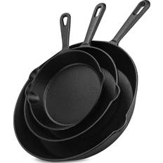 Utopia Pre-Seasoned Cast Iron Cookware Set 3 Parts