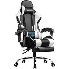 GTPLAYER Ergonomic Gaming Chair - Black/White