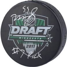 Fanatics Winnipeg Jets Mark Scheifele Autographed 2011 NHL Draft Logo Hockey Puck with #7 Pick Inscription