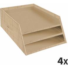 Exacompta Letter trays. Material: Cardboard Product colour: Brown F