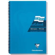 Clairefontaine Europa A4 Wirebound Card Cover Notebook Ruled 180 Page