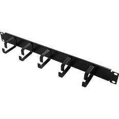 Cable Storage on sale LogiLink 19" cable management bar 1U with 5 fixed metal brackets black