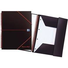 Red Calendar & Notepads Black n' Red Wirebound Polypropylene Meeting Book 160 100104323