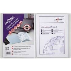 Snopake Superline Presentation Book 20 Pocket Polypropylene A4 Clear